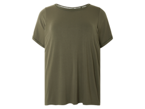 esmara Dames T-shirt - plus size (Olijfgroen, 3XL (56/58))
