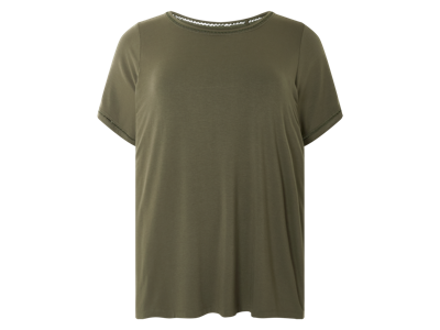 esmara Dames T-shirt - plus size (Olijfgroen, XXL (52/54))