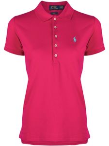 Polo Ralph Lauren polo à motif Polo Pony brodé - Rose