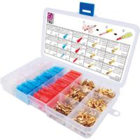 TRU COMPONENTS T1711C001 Assortiment platte stekkers (female) 320 onderdelen