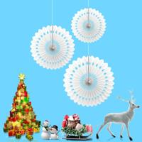 2 packs kerst papier creatieve holle bloem decoratie atmosfeer layout Supplies (wit)
