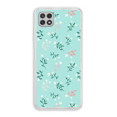 Small white flowers: Samsung Galaxy A22 4G Transparant Hoesje