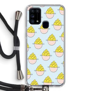 Citroenen: Samsung Galaxy M31 Transparant Hoesje met koord