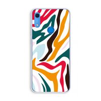 Colored Zebra: Huawei Y6s Transparant Hoesje