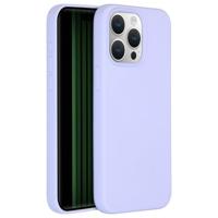 Accezz Liquid Silicone Backcover met MagSafe iPhone 15 Pro Max Telefoonhoesje Paars