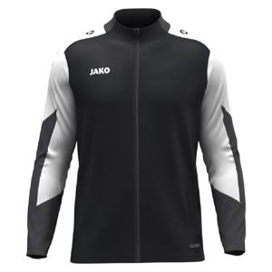 JAKO Dynamic Polyester Trainingsjack Kids Zwart Wit Grijs