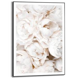 Reinders - White Roses - Schilderij 70x50cm Zwart