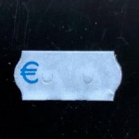 Etiket 2612 afneemb wit/blauw € 54.000