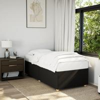 Bedframe zonder matras 100x200 cm stof zwart