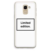 Limited edition: Samsung Galaxy J6 (2018) Transparant Hoesje