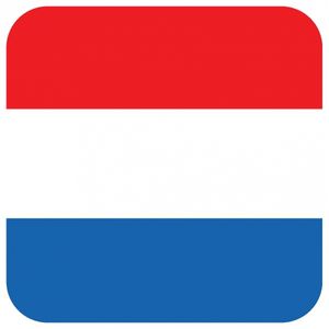 45x Bierviltjes Nederlandse vlag vierkant