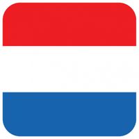 45x Bierviltjes Nederlandse vlag vierkant