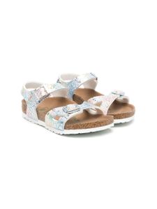 Birkenstock Kids sandales Rio à effet métallisé - Argent