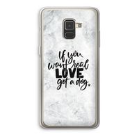 Partner in crime: Samsung Galaxy A8 (2018) Transparant Hoesje