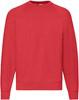 Fruit Of The Loom F304 Classic Raglan Sweat - Red - S