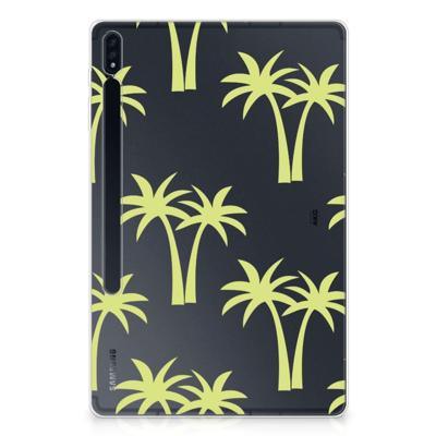 Samsung Galaxy Tab S7 Plus | S8 Plus | Siliconen hoesje | Palmtrees