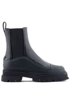 Emporio Armani bottines à empiècements élastiqués - Noir