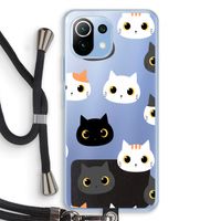 Katten: Xiaomi Mi 11 Lite Transparant Hoesje met koord