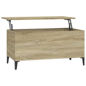 The Living Store Salontafel Lift-top - Sonoma Eiken - 90 x 44.5 x 45 cm