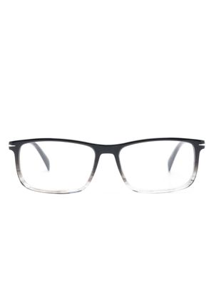 Eyewear by David Beckham lunettes de vue bicolores à monture rectangulaire - Noir