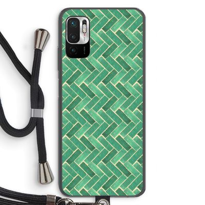 Moroccan tiles 2: Xiaomi Redmi Note 10 5G Transparant Hoesje met koord