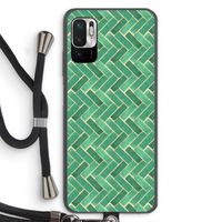Moroccan tiles 2: Xiaomi Redmi Note 10 5G Transparant Hoesje met koord