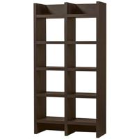 WOOOD Timo Open Kast - MDF - Donkerbruin - 195x100x40