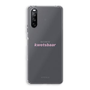 kwetsbaar: Sony Xperia 10 III Transparant Hoesje