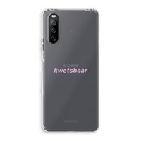 kwetsbaar: Sony Xperia 10 III Transparant Hoesje