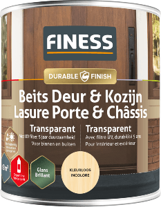 finess beits deur & kozijn transparant glans mahonie 2.5 ltr