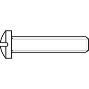 TOOLCRAFT 815357 Lenskopschroeven M3 10 mm Kruiskop Phillips DIN 7985 Staal Galvanisch verzinkt 100 stuk(s)