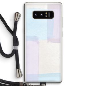 Square pastel: Samsung Galaxy Note 8 Transparant Hoesje met koord