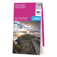 Wandelkaart - Topografische kaart 114 Landranger Anglesey | Ordnance S