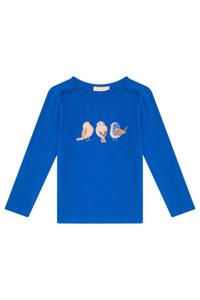 Someone Meisjes t-shirt LS - Donker kobalt blauw