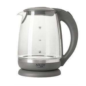 Adler AD 1286 waterkoker 2 l 2200 W Grijs, Transparant