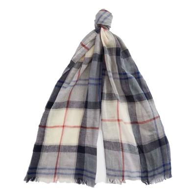 Welton tartan scarf Bleached Pine