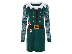 esmara Dames kerstjurk (S (36/38), Groen)