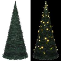 VidaXL Kunstkerstboom met verlichting pop-up 150 cm groen