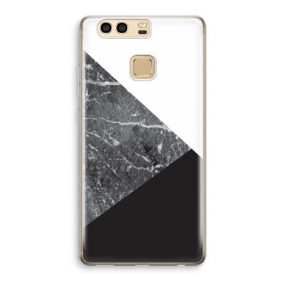 Combinatie marmer: Huawei P9 Transparant Hoesje