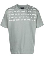 Pleasures t-shirt Polite Heavyweight à imprimé graphique - Gris