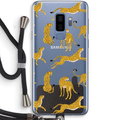 Luipaard: Samsung Galaxy S9 Plus Transparant Hoesje met koord