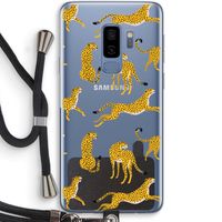 Luipaard: Samsung Galaxy S9 Plus Transparant Hoesje met koord