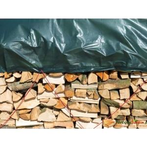 Nature houtafdekzeil 1,5x6 m pe groen
