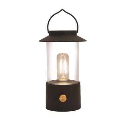 Portable lantaarn 24x9 cm zwart - Annas collection