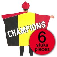 6 stuks Vlag Cape België Champions 150x110cm - thumbnail