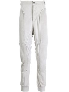 Masnada pantalon sarouel à empiècements contrastants - Gris