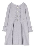 Patachou robe en coton Interlock à manches longues - Gris