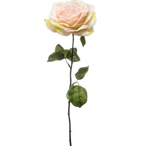 Kunstbloem Roos Laurie tak - 57 cm - licht roze - Kunst zijdebloemen   -