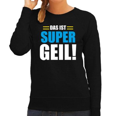 Apres ski trui Das ist supergeil zwart dames - Wintersport sweater - Foute apres ski outfit Apres ski trui Das ist supergeil zwart dames - Wintersport sweater - Foute apres ski outfit