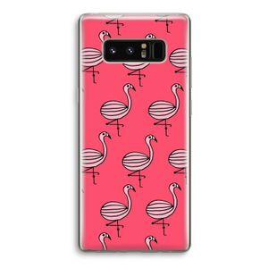 Flamingo: Samsung Galaxy Note 8 Transparant Hoesje